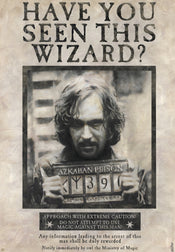 Poster Harry Potter Wanted Sirius Black 61x91,5cm