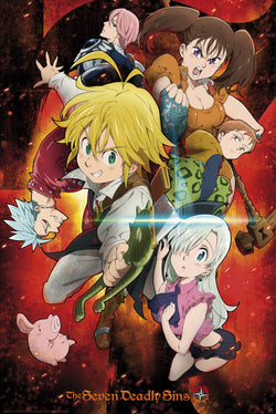 Poster The Seven Deadly Sins Characters 61x91,5cm