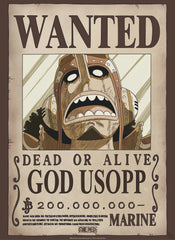 Poster One Piece Wanted God Usopp 38x52cm