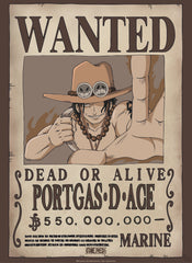 Poster One Piece Wanted Ace 38x52cm