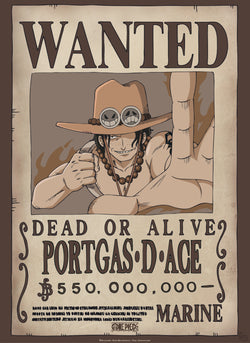 Poster One Piece Wanted Ace 38x52cm