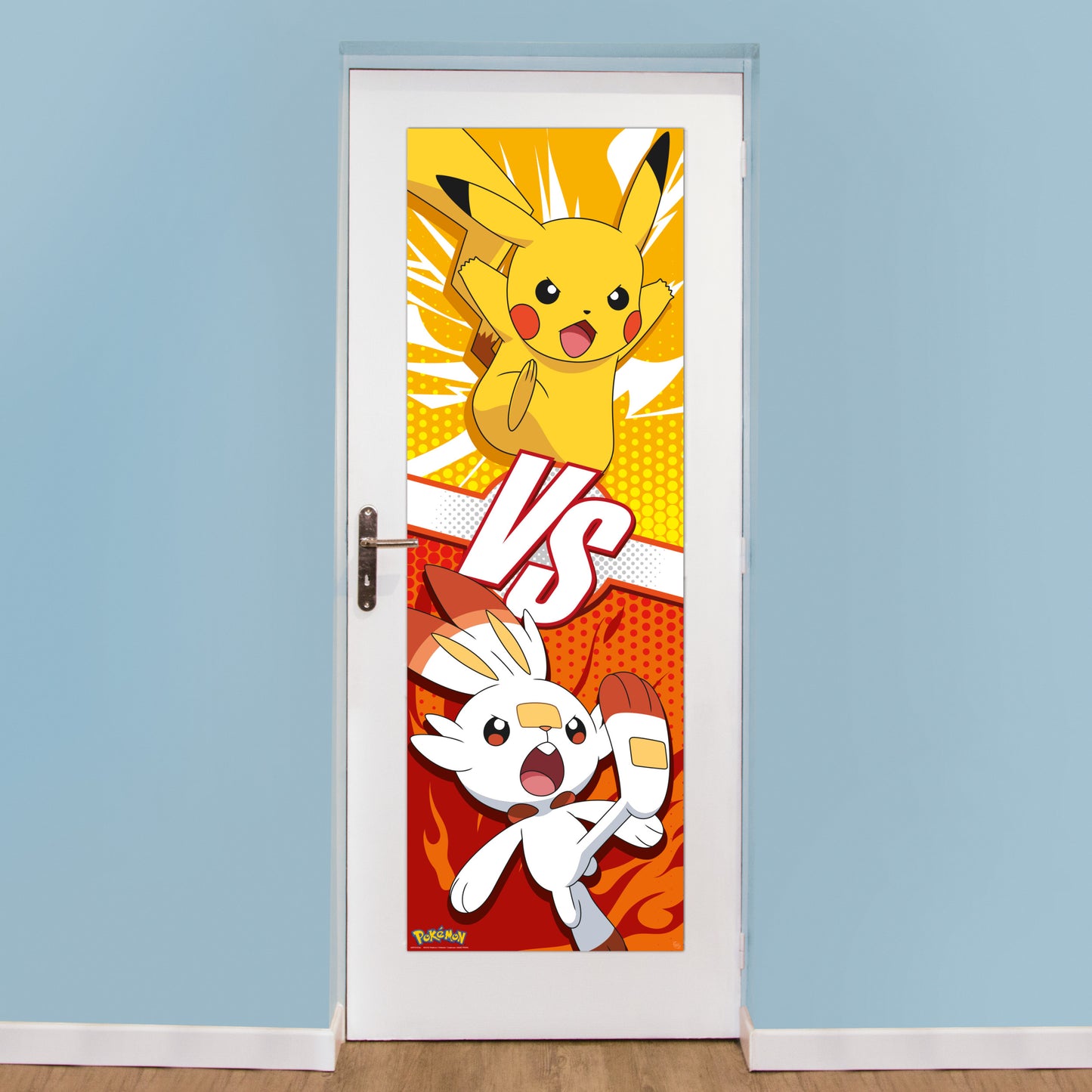 Poster Pokemon Pikachu and Scorbunny 53x158cm