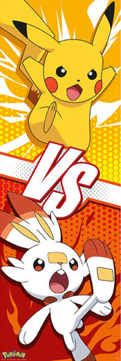 Poster Pokemon Pikachu and Scorbunny 53x158cm