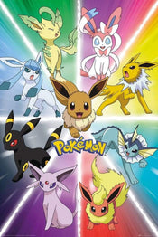 Poster Pokemon Eevee Evolution 61x91,5cm