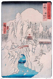 Poster Hiroshige Mount Haruna in Snow 61x91,5cm