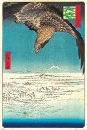 Poster Hiroshige Jumantsubo Plain at Fukagawa 61x91,5cm