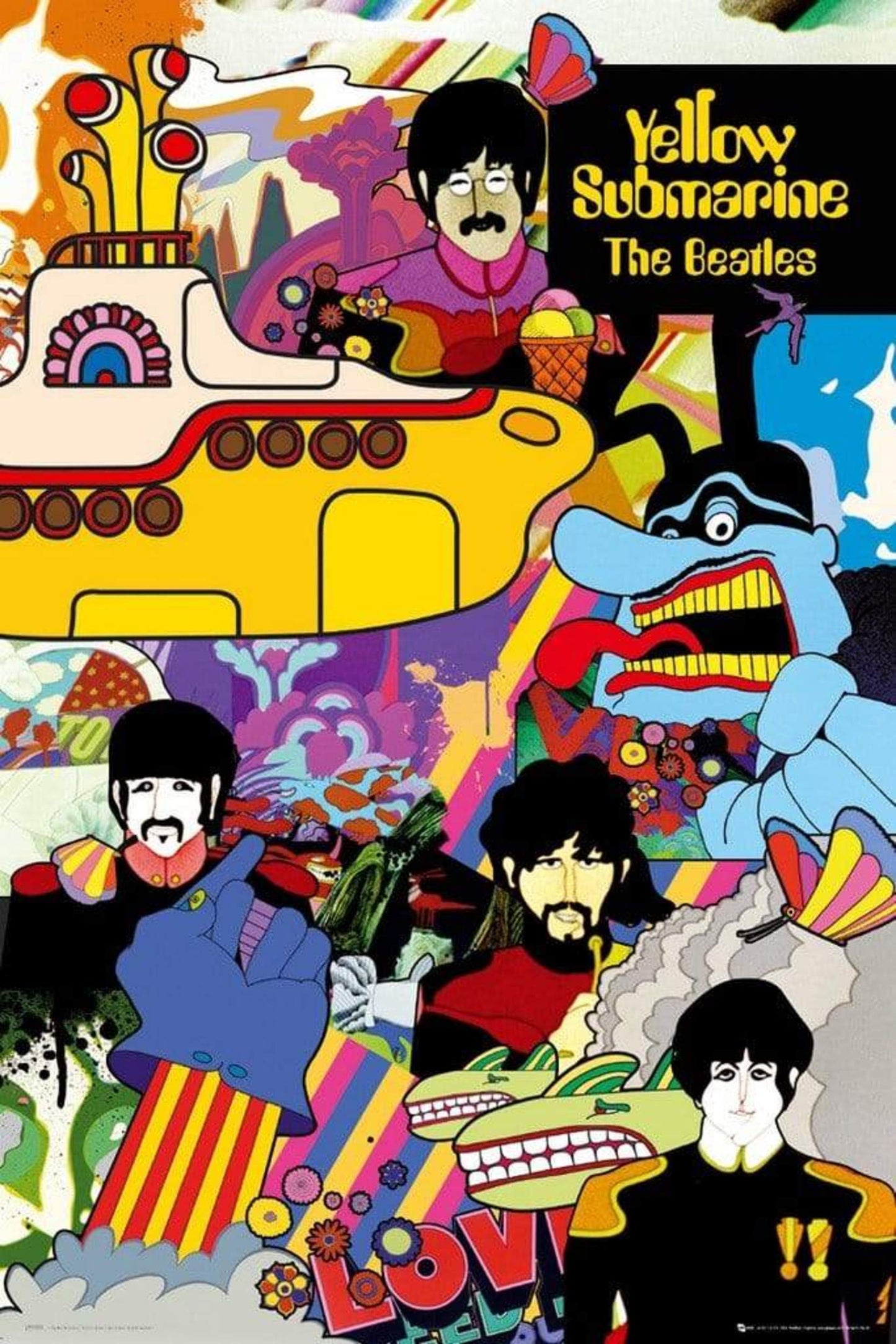 Poster The Beatles Yellow Submarine 61x91,5cm