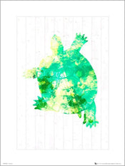 Kunstdruk Seaside Turtle Green 24x30cm