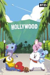 Poster BT21 Holliwood 61x91,5cm