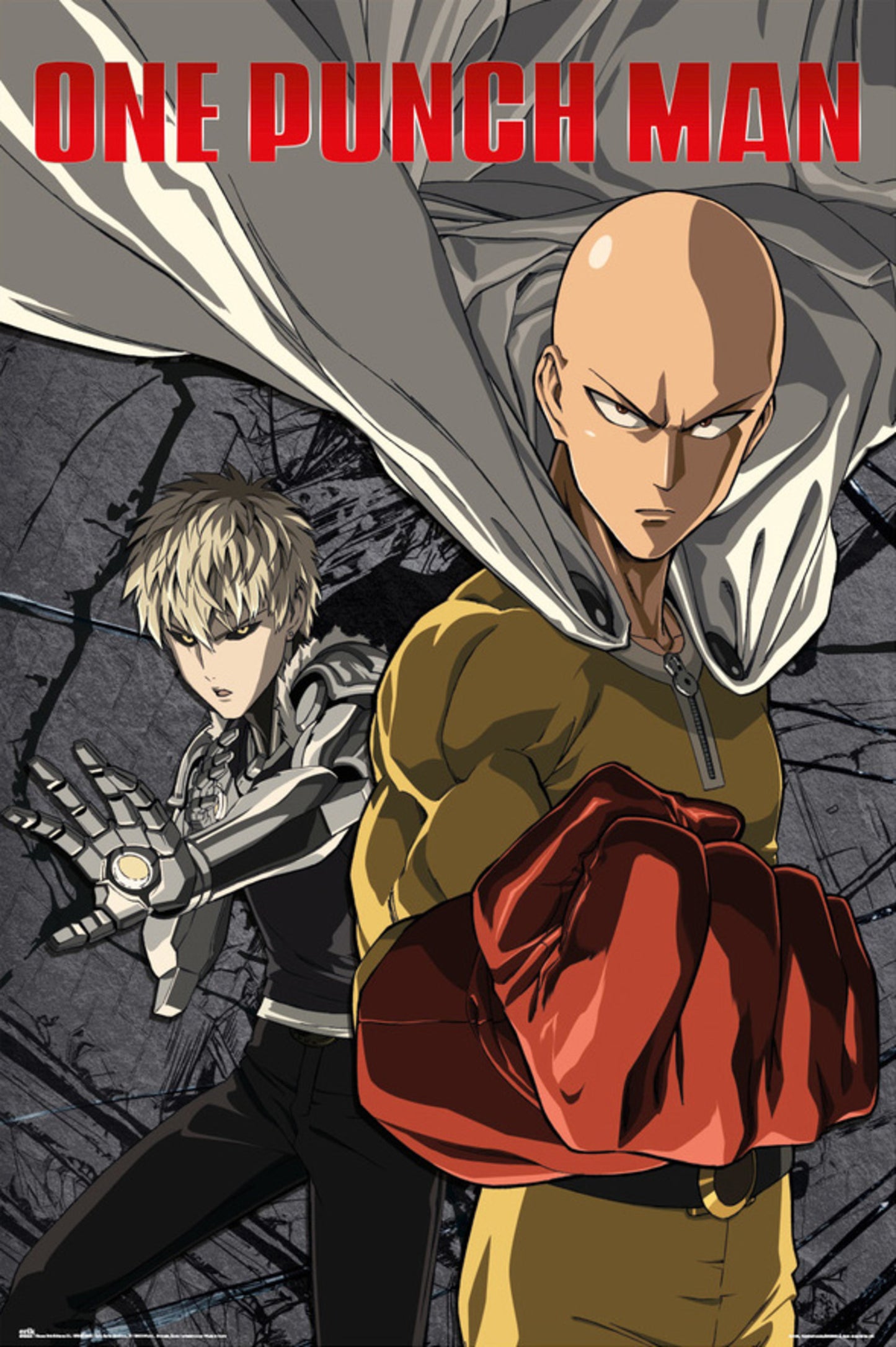 Poster One Punch Man Saitama vs. Genos 61x91,5cm