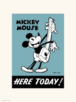 Kunstdruk Disney Mickey 90 III 30x40cm