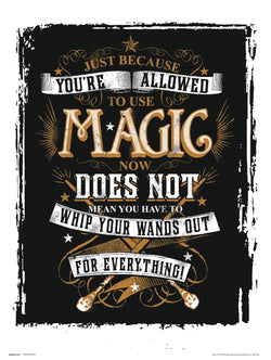 Kunstdruk Harry Potter Magic 30x40cm