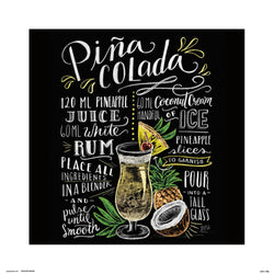 Kunstdruk Lily and Val - Pina Colada 30x30cm