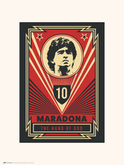 Kunstdruk Maradona The Hand of God 30x40cm