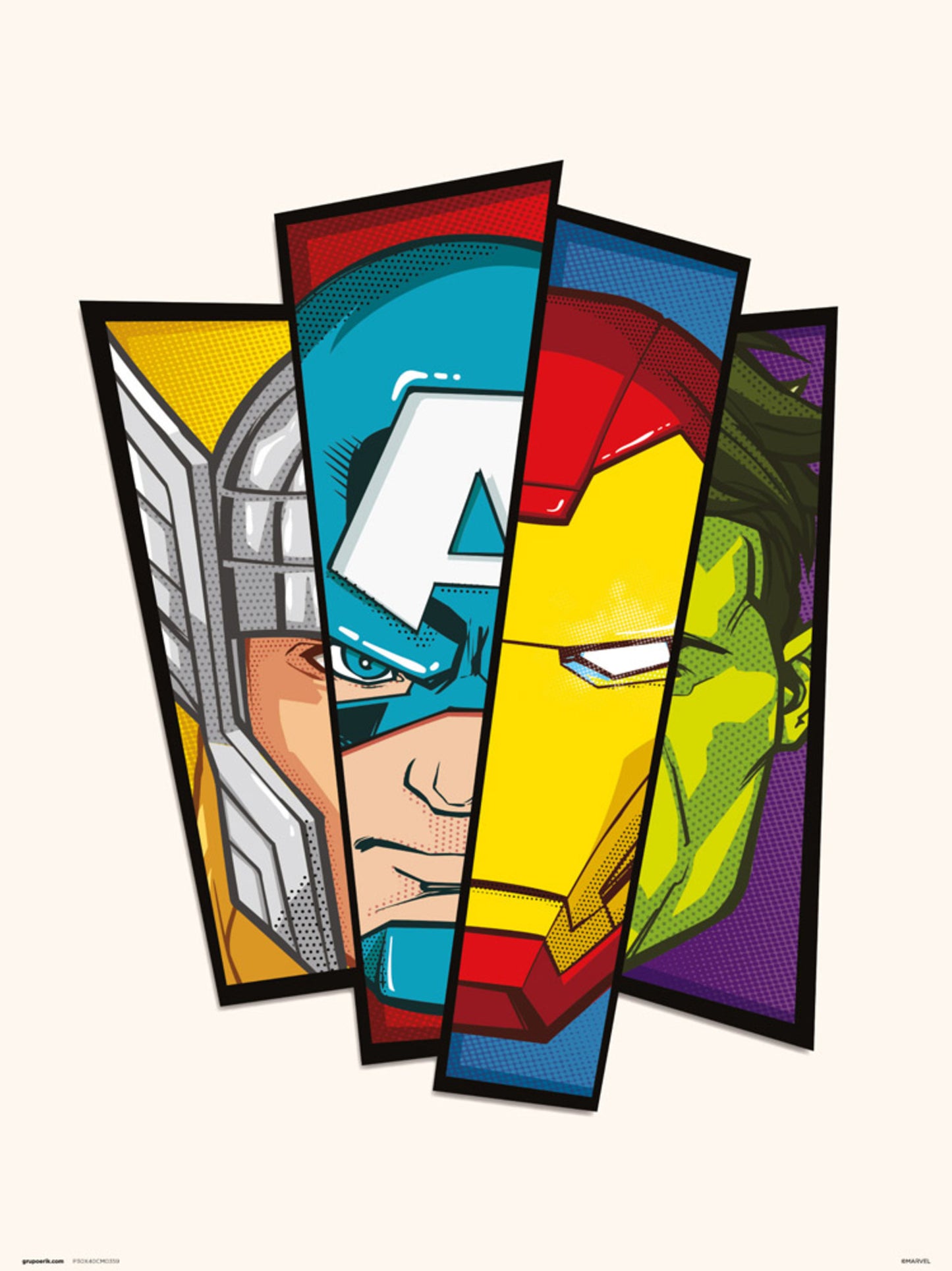 Kunstdruk Marvel Avengers 30x40cm