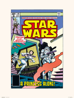 Kunstdruk Star Wars 30 A Princess Alone 30x40cm