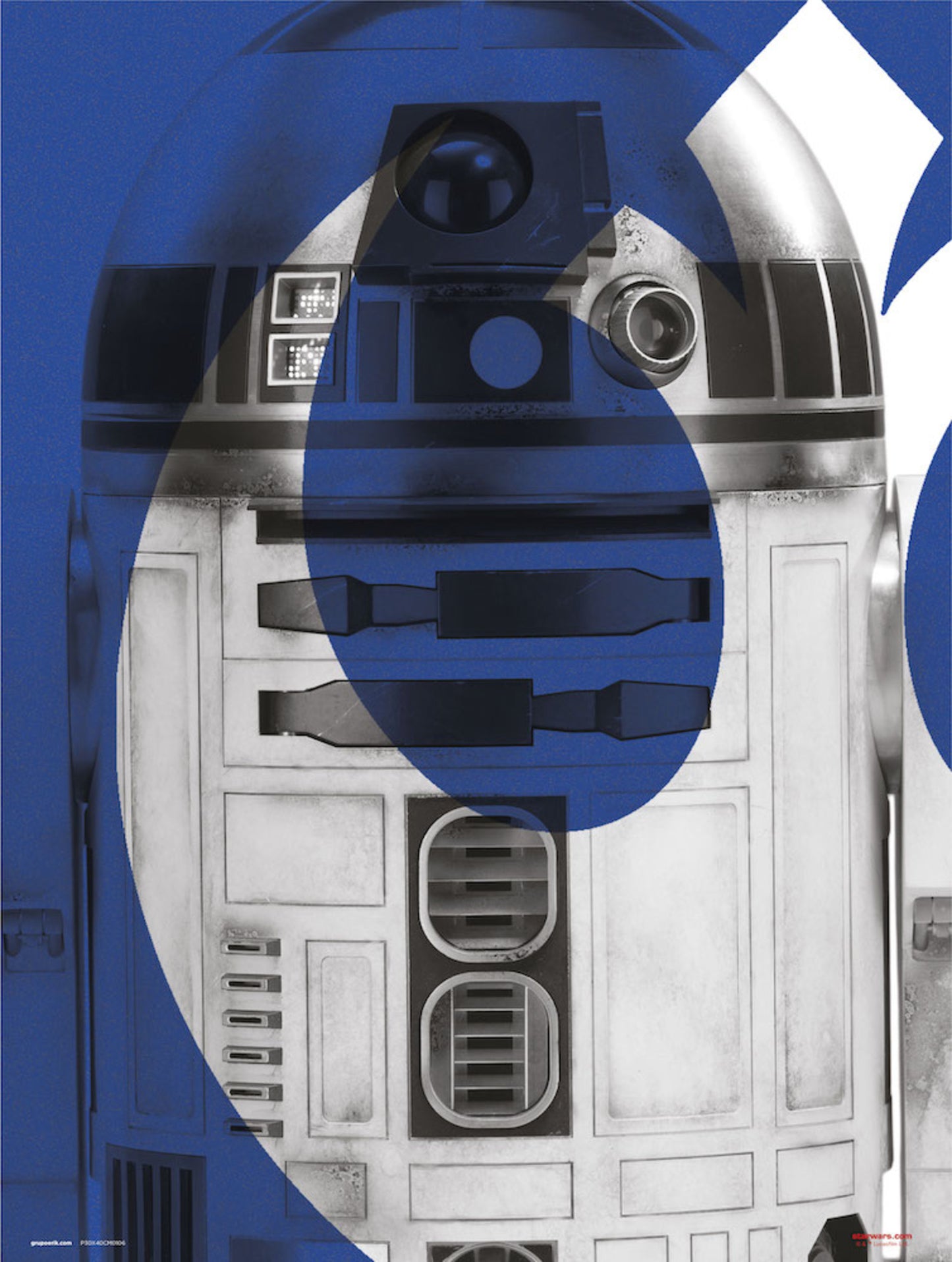 Kunstdruk Star Wars Episode IX R2 D2 30x40cm