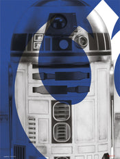 Kunstdruk Star Wars Episode IX R2 D2 30x40cm