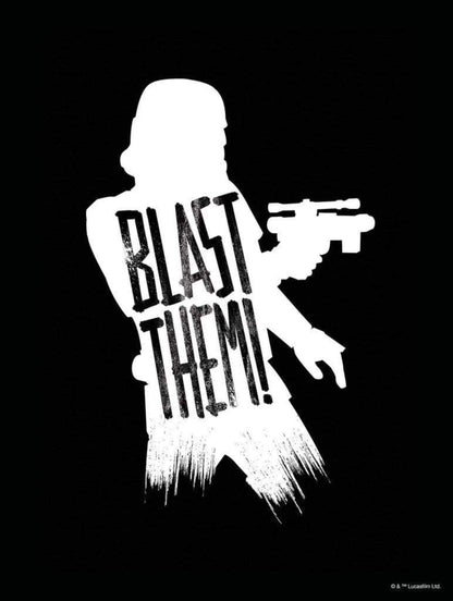 Kunstdruk Star Wars Silhouette Quotes Stormtrooper 30x40cm