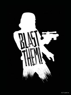 Kunstdruk Star Wars Silhouette Quotes Stormtrooper 30x40cm