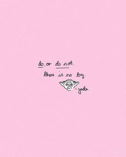 Kunstdruk Star Wars Quote Yoda Cute 40x50cm