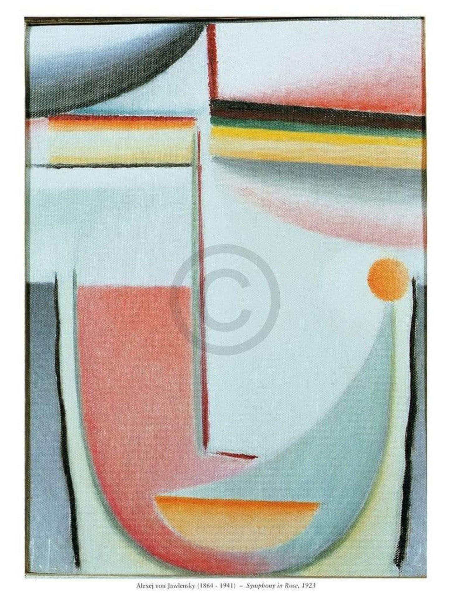 Kunstdruk Alexej Jawlensky - Symphony in Rose 60x80cm