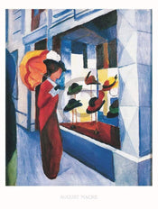 Kunstdruk August Macke - Hutladen 60x80cm