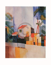 Kunstdruk August Macke - Weißes Haus 56x71cm