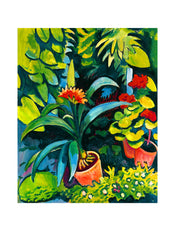 Kunstdruk August Macke - Blumen im Garten 50x70cm