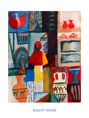 Kunstdruk August Macke - Merchant with Jugs 60x80cm