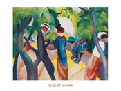 Kunstdruk August Macke - Promenade 80x60cm