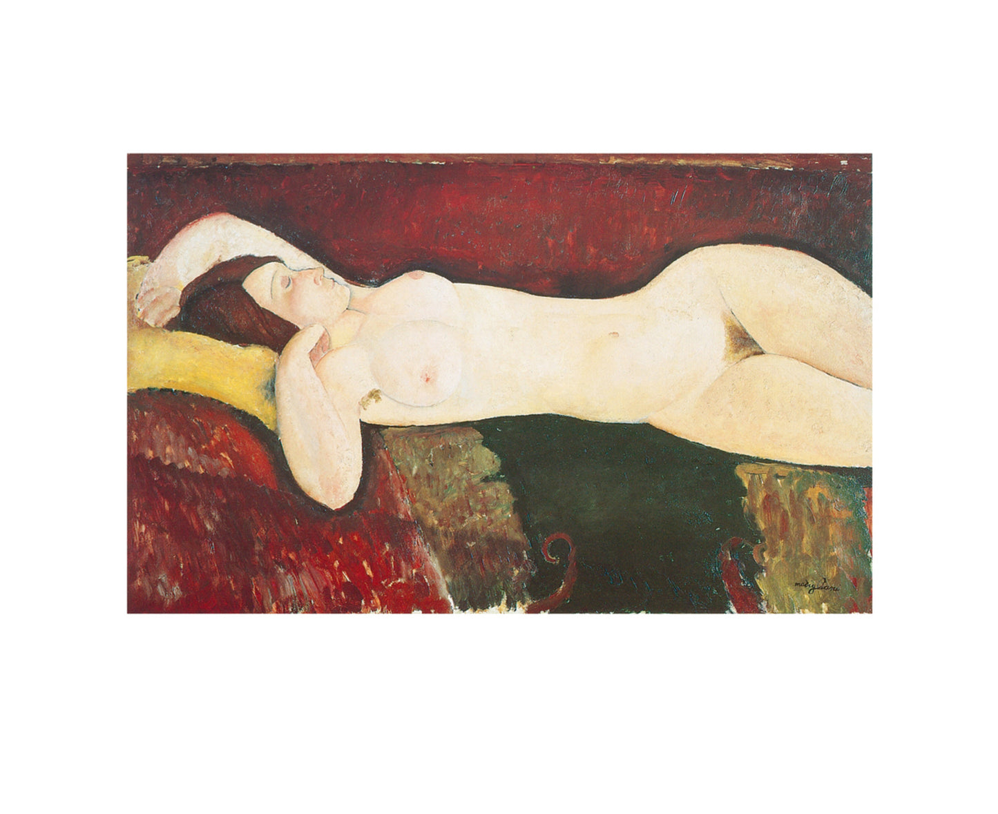 Kunstdruk Amadeo Modigliani - Grande Nudo 30x24cm