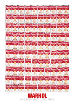 Kunstdruk Andy Warhol - One Hundred Cans 1962 65x90cm
