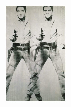 Kunstdruk Andy Warhol - Elvis 1963 Double 60x90cm