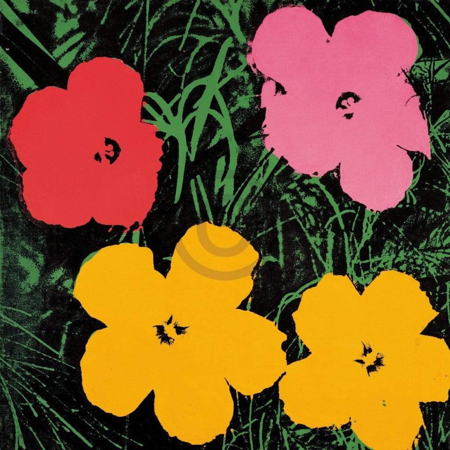 Kunstdruk Andy Warhol - Flowers C. 1964 60x60cm
