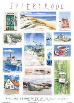 Kunstdruk Andy Airfixx - Spiekeroog 50x70cm
