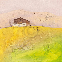 Kunstdruk Bernhard Gerner - Landhaus 1 50x50cm