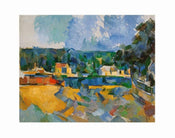 Kunstdruk Paul Cézanne - Uferlandschaft 71x56cm