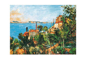 Kunstdruk Paul Cézanne - La Mer a l'Estaque 30x30cm