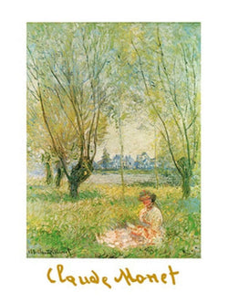 Kunstdruk Claude Monet - Donna sotto i salici 60x80cm