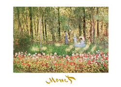 Kunstdruk Claude Monet - La famille d'artiste 70x50cm