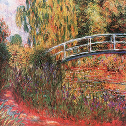 Kunstdruk Claude Monet - Ponte giapponese 95x95cm