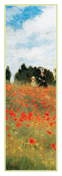 Kunstdruk Claude Monet - Field of Poppies 25x70cm