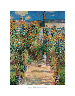 Kunstdruk Claude Monet - Le jardin de l'artiste 50x70cm