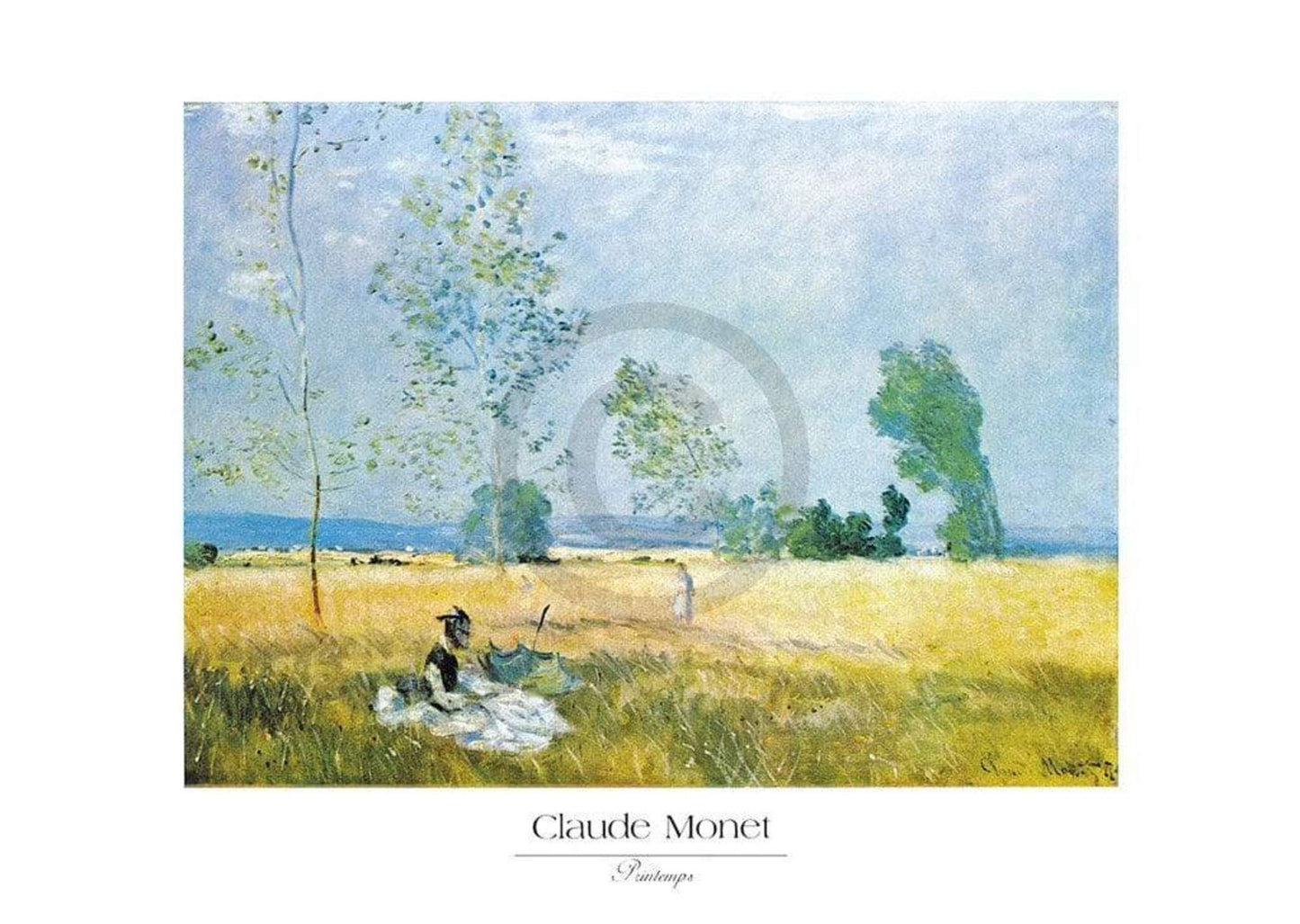 Kunstdruk Claude Monet - Printemps 70x50cm