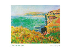 Kunstdruk Claude Monet - Falaise à Varengeville 70x50cm