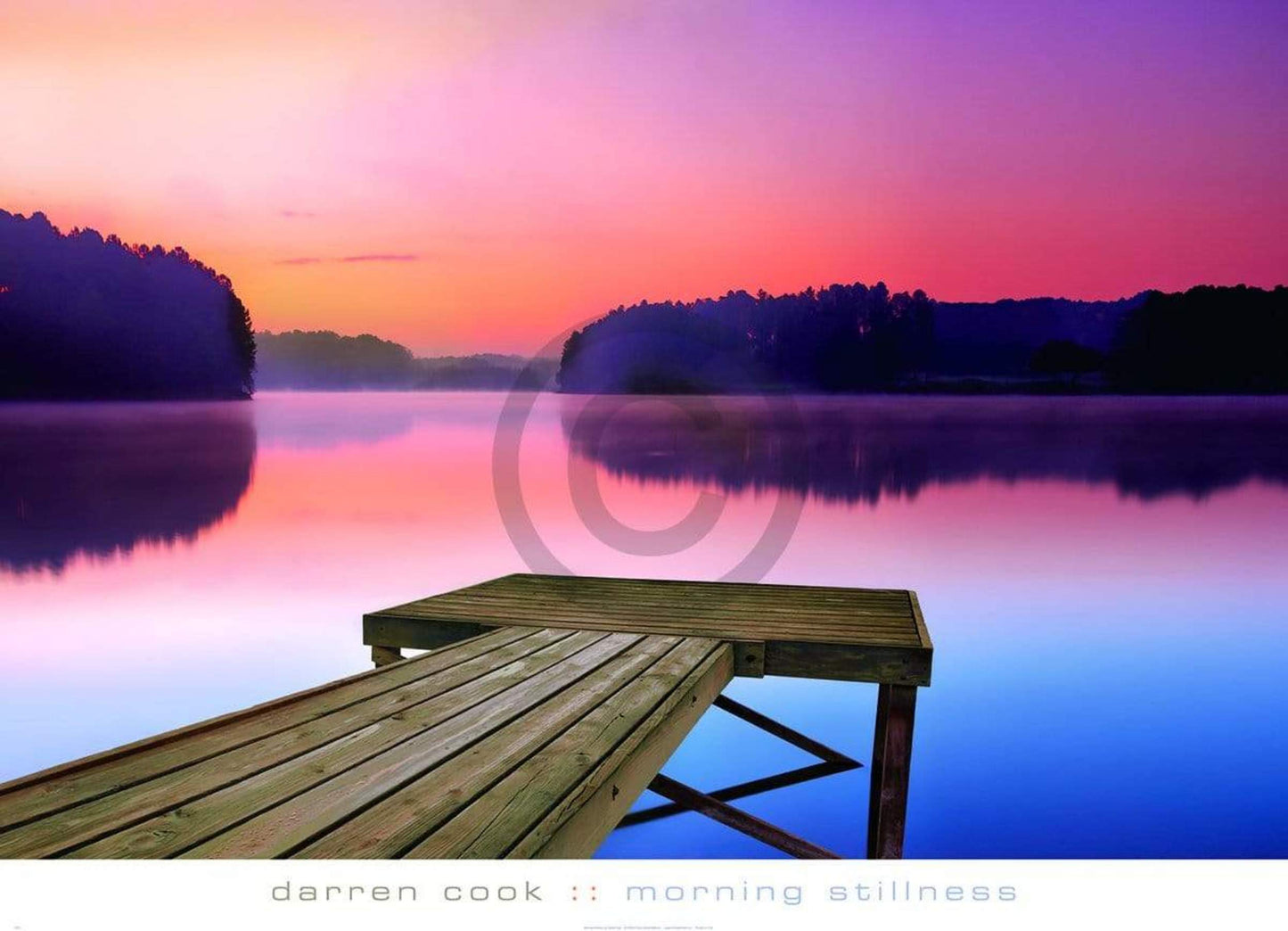 Kunstdruk Darren Cook - Morning Stillness 91x66cm