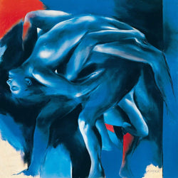 Kunstdruk Daniel Gasser - Frauenkörper 97x97cm