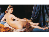 Kunstdruk Dominique Ingres - La Grande Odalisque 80x60cm