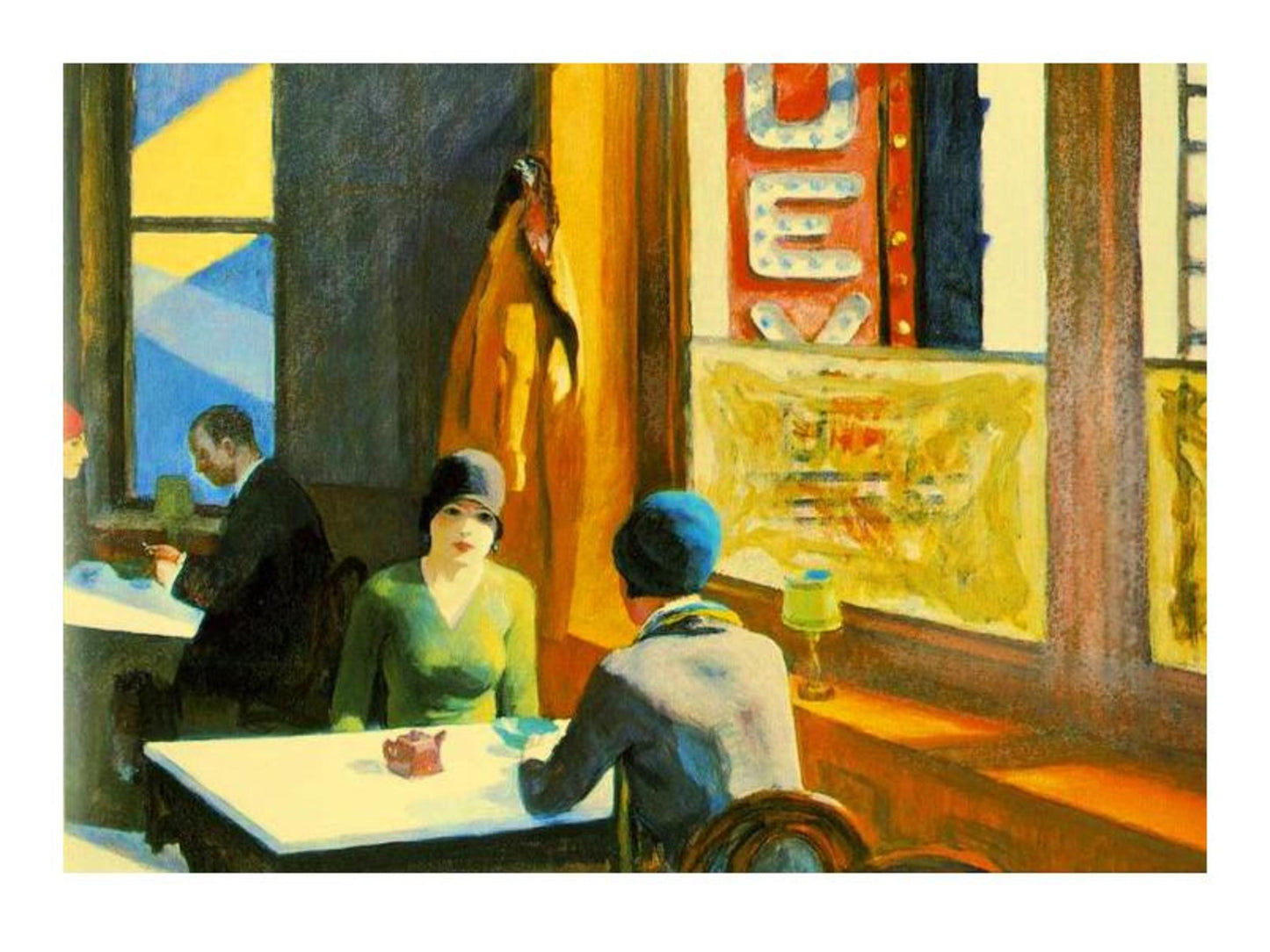 Kunstdruk Edward Hopper Chop Suey 1929 40x30cm